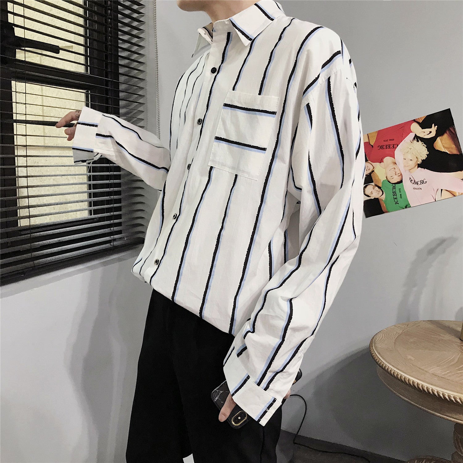 Esandro Vale™ - Loose Striped Button-Up
