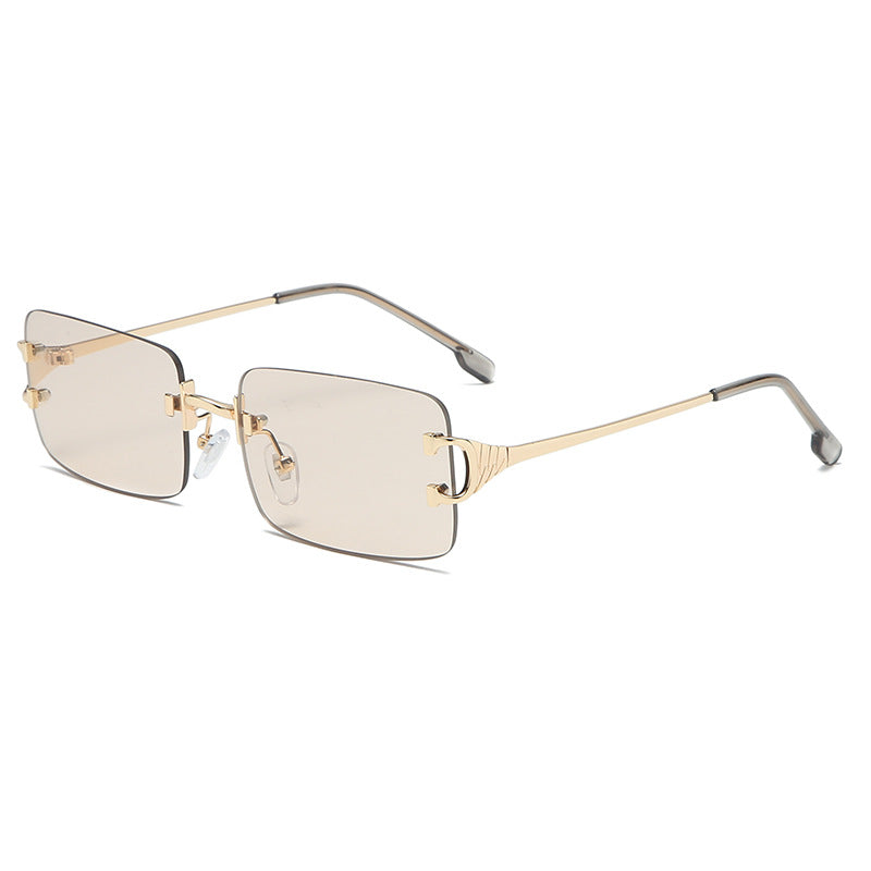 Retro Rimless Sunglasses