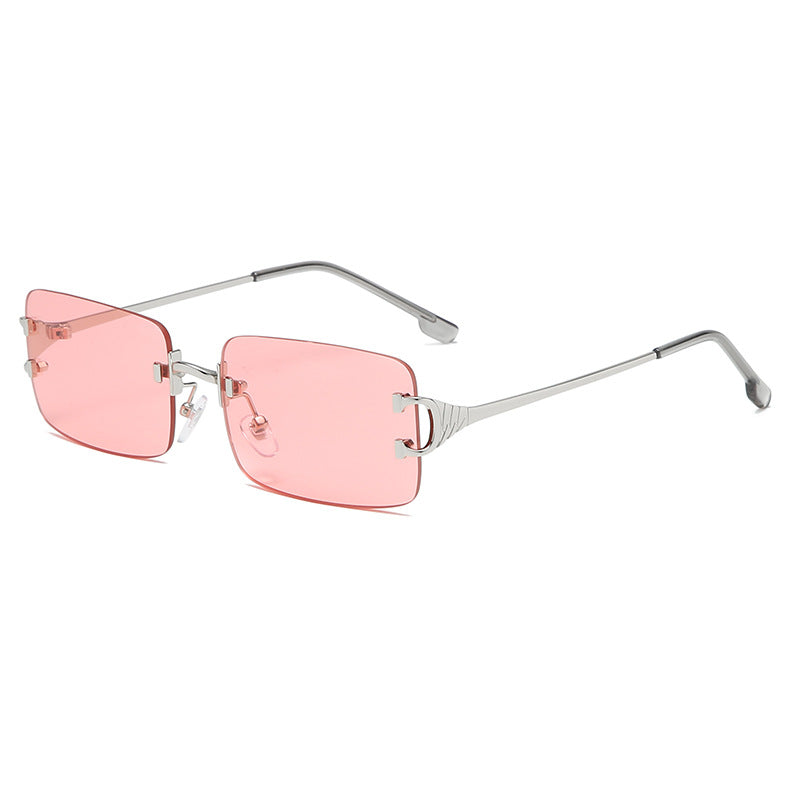Retro Rimless Sunglasses