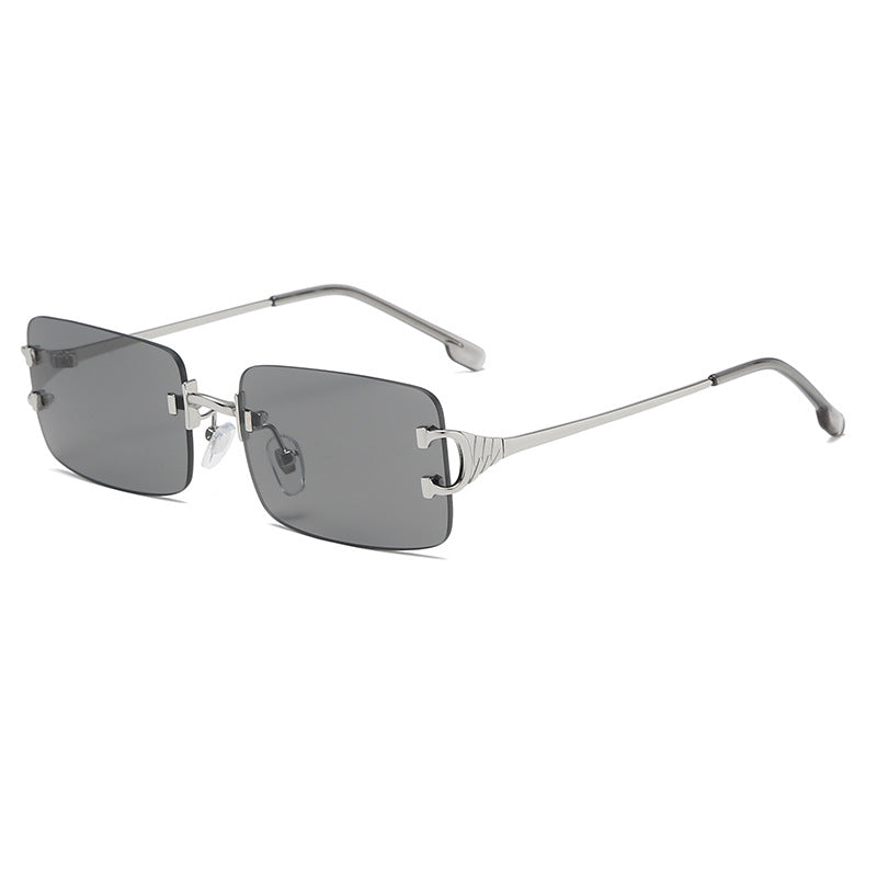 Retro Rimless Sunglasses
