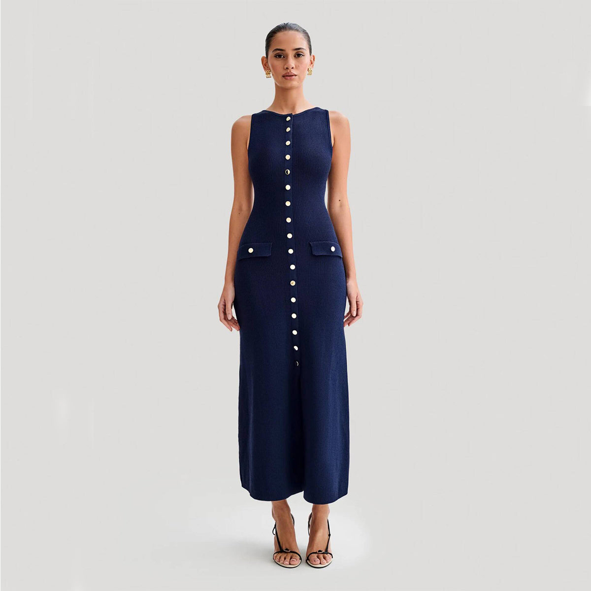Sleeveless Knitted Dress