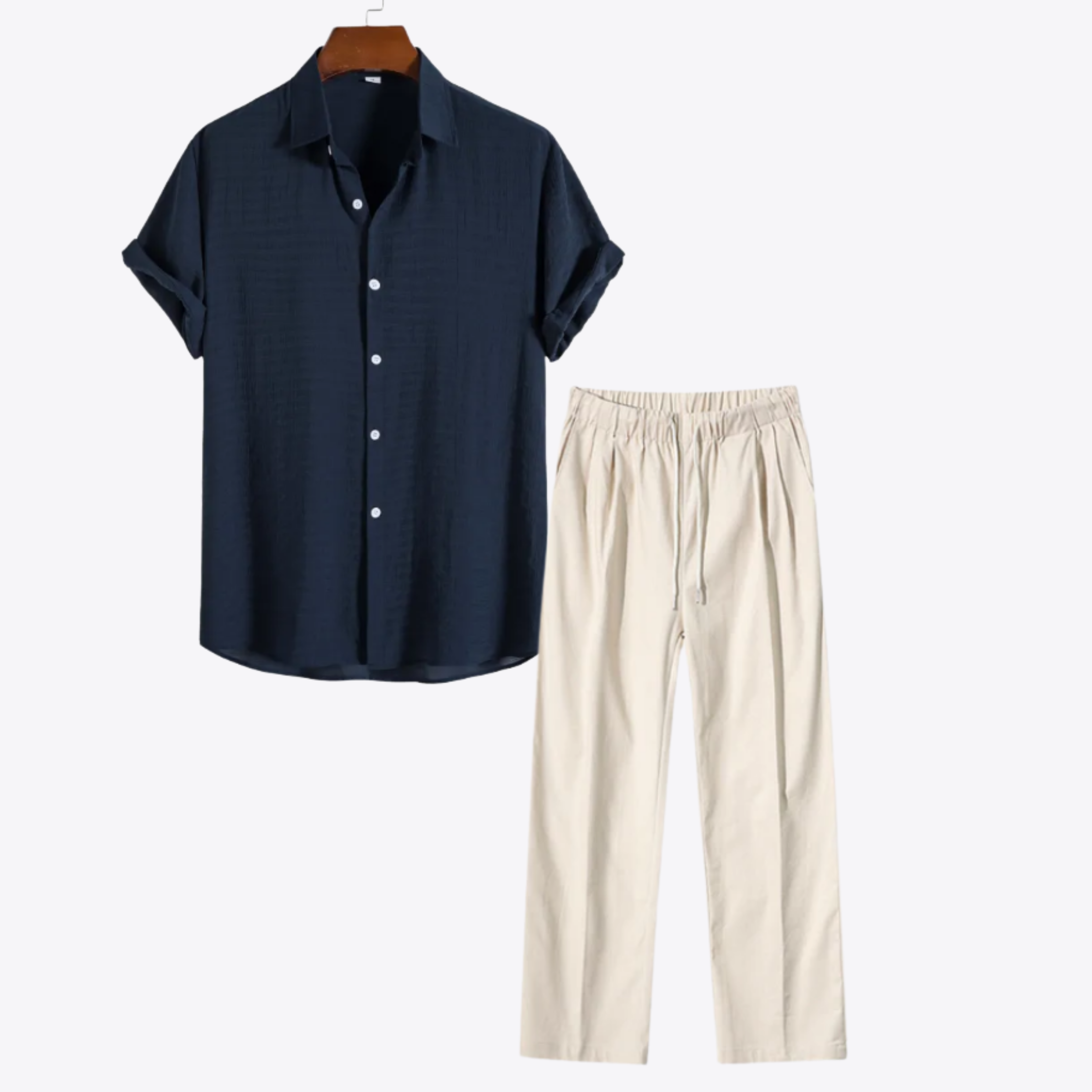 Men's Two Piece Linen Set