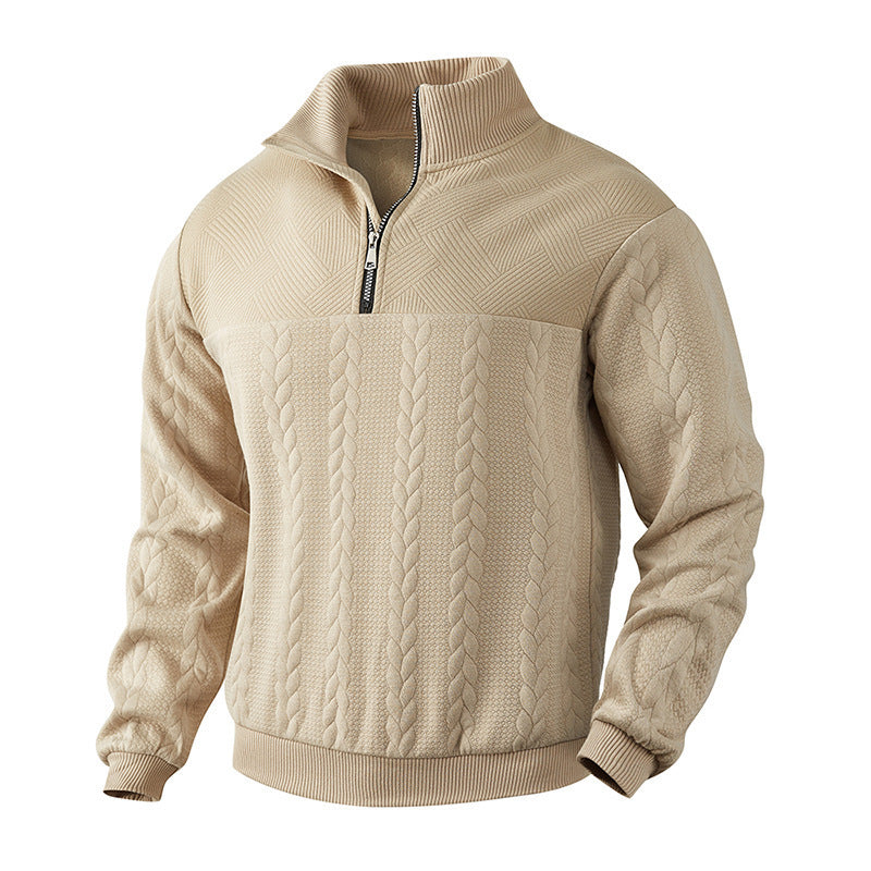Jacquard Quarter Zip