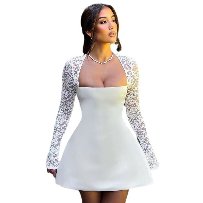 Flower Sleeved Dress