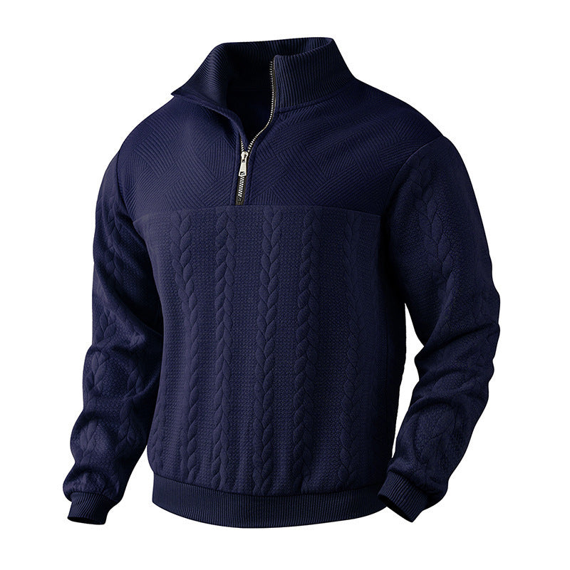 Jacquard Quarter Zip