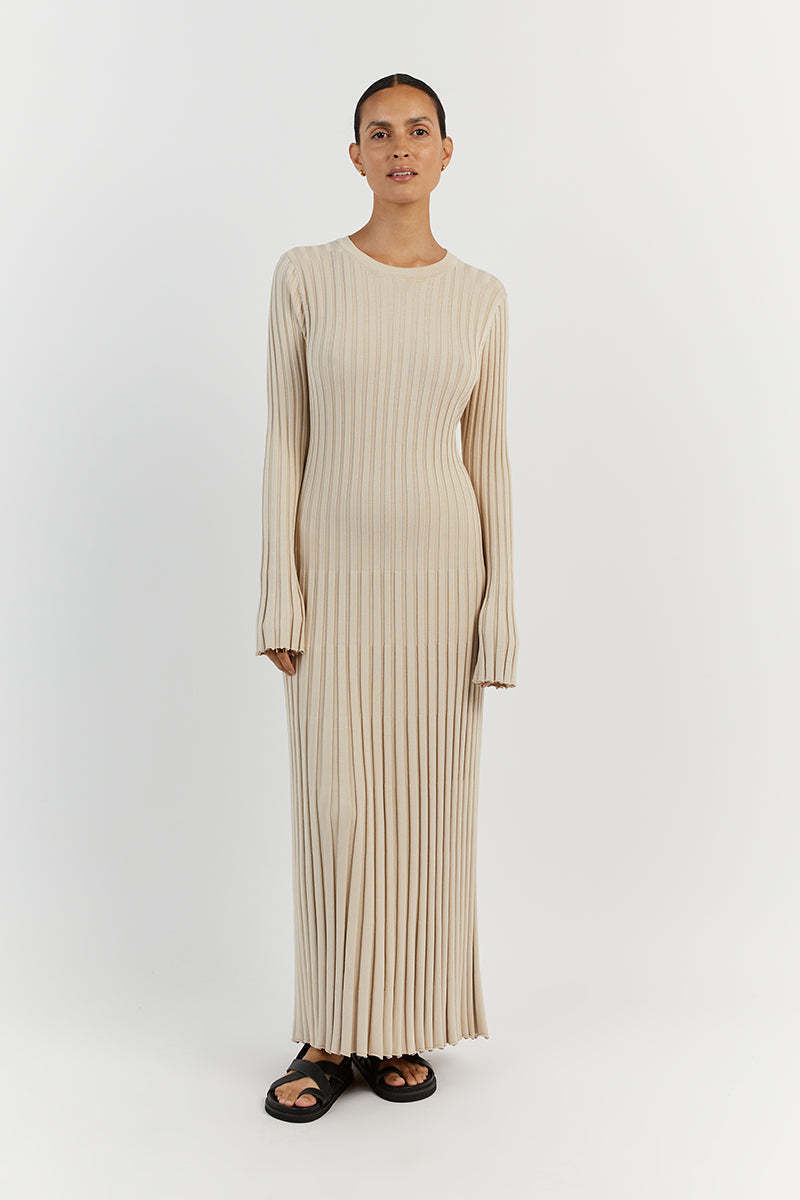 Long Pleated Dress