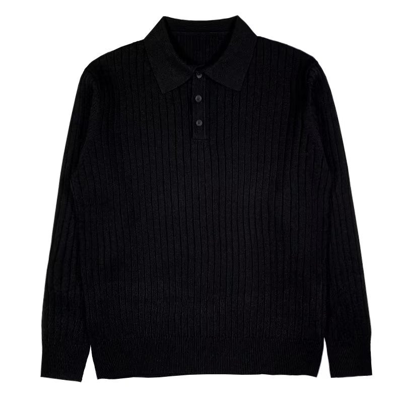 Autumn Lapel Polo Sweater