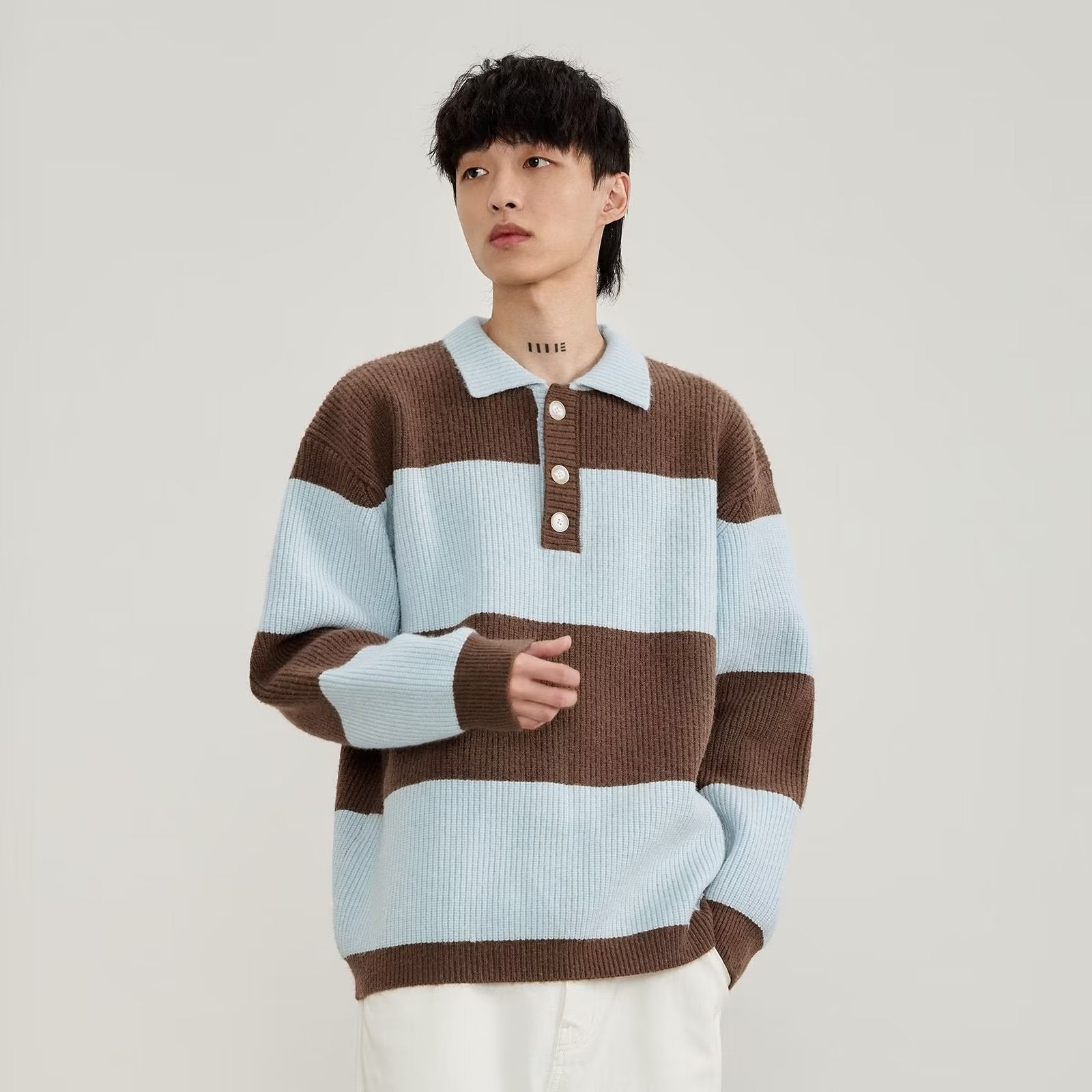 Esandro Vale™ - Winterlicher Streifenpullover
