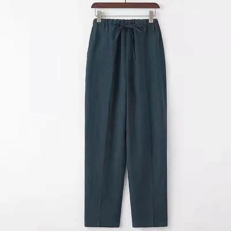 Drawstring Linen Pants