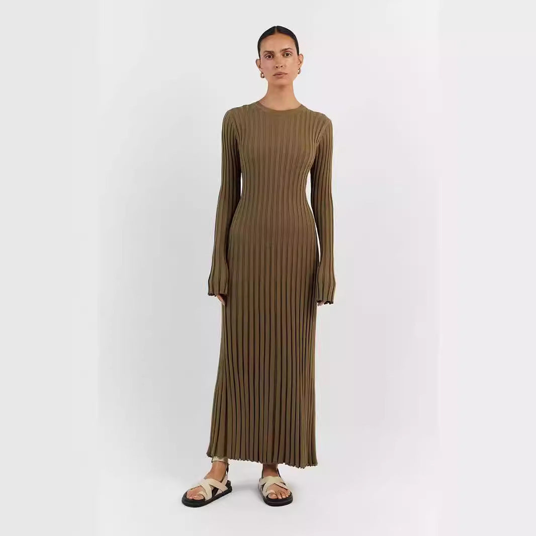 Long Pleated Dress
