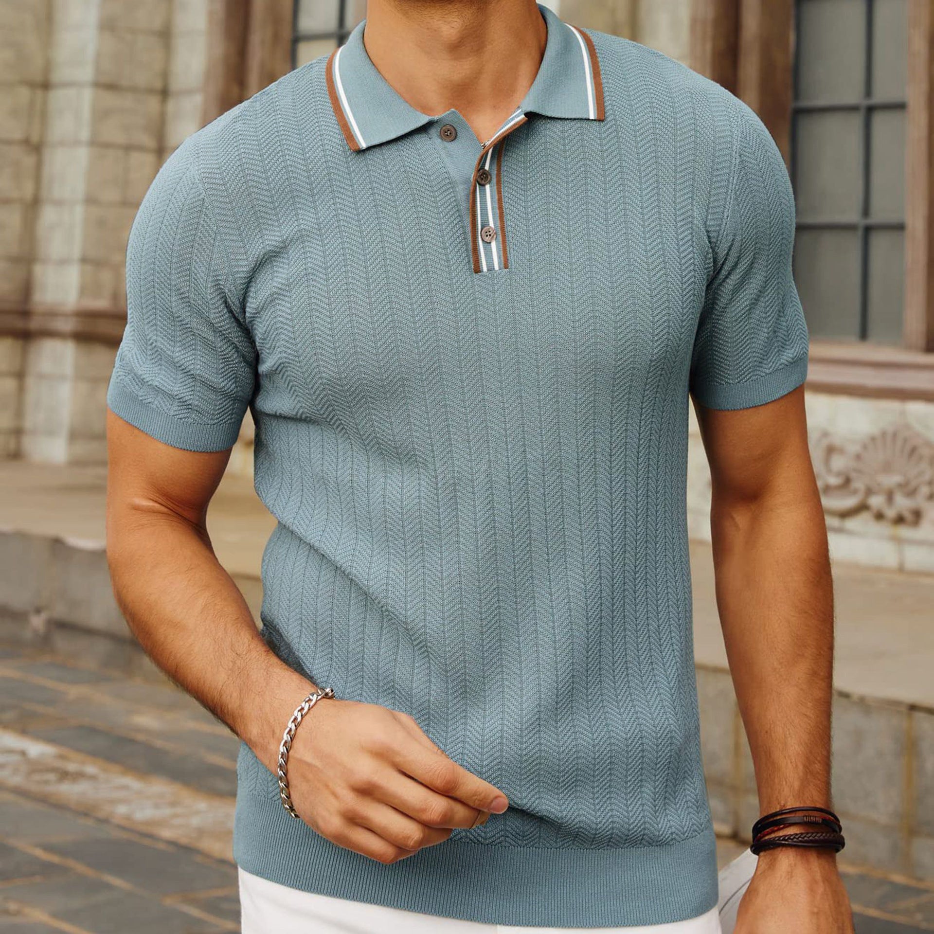 Lunaro Ribbed Short Sleeve