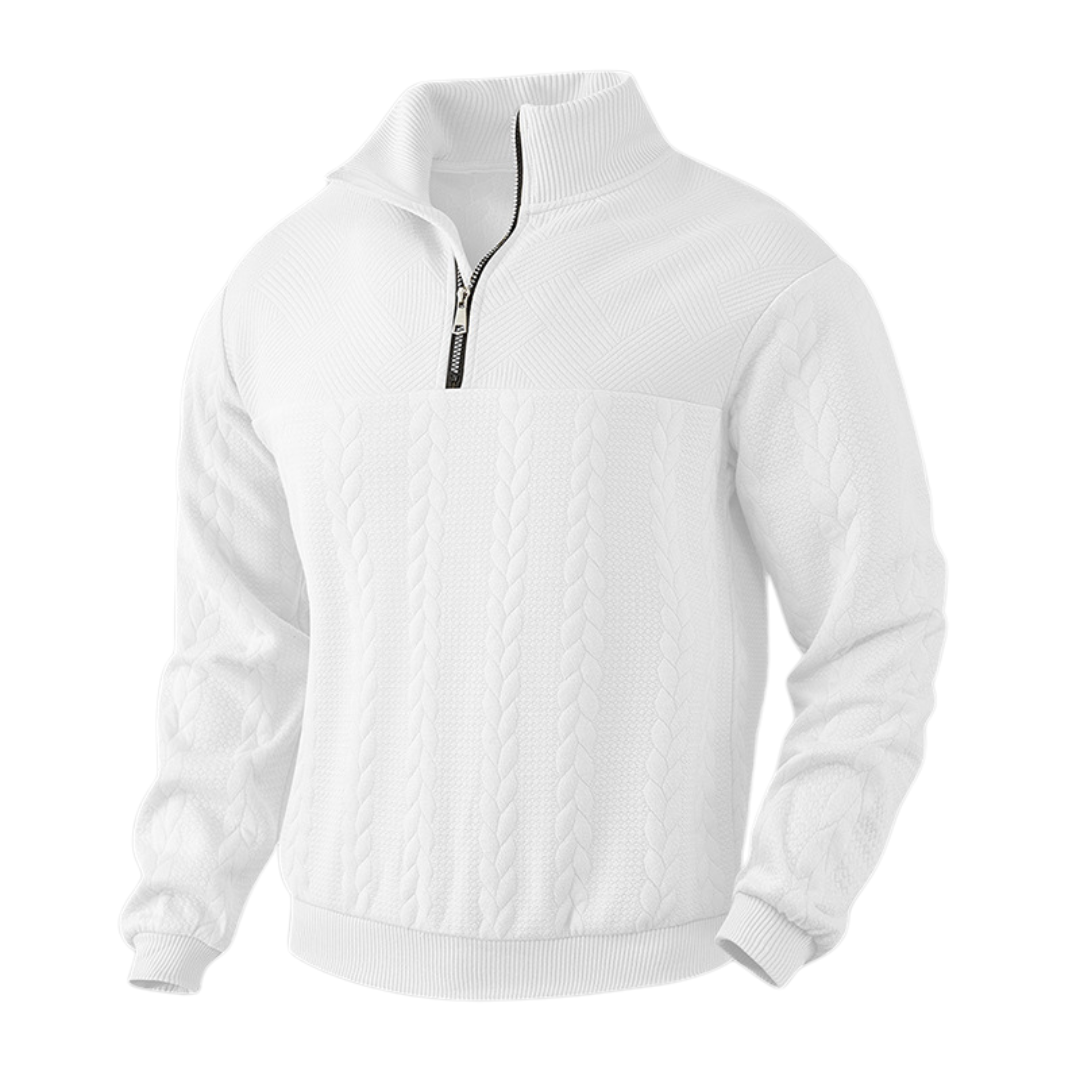 Jacquard Quarter Zip