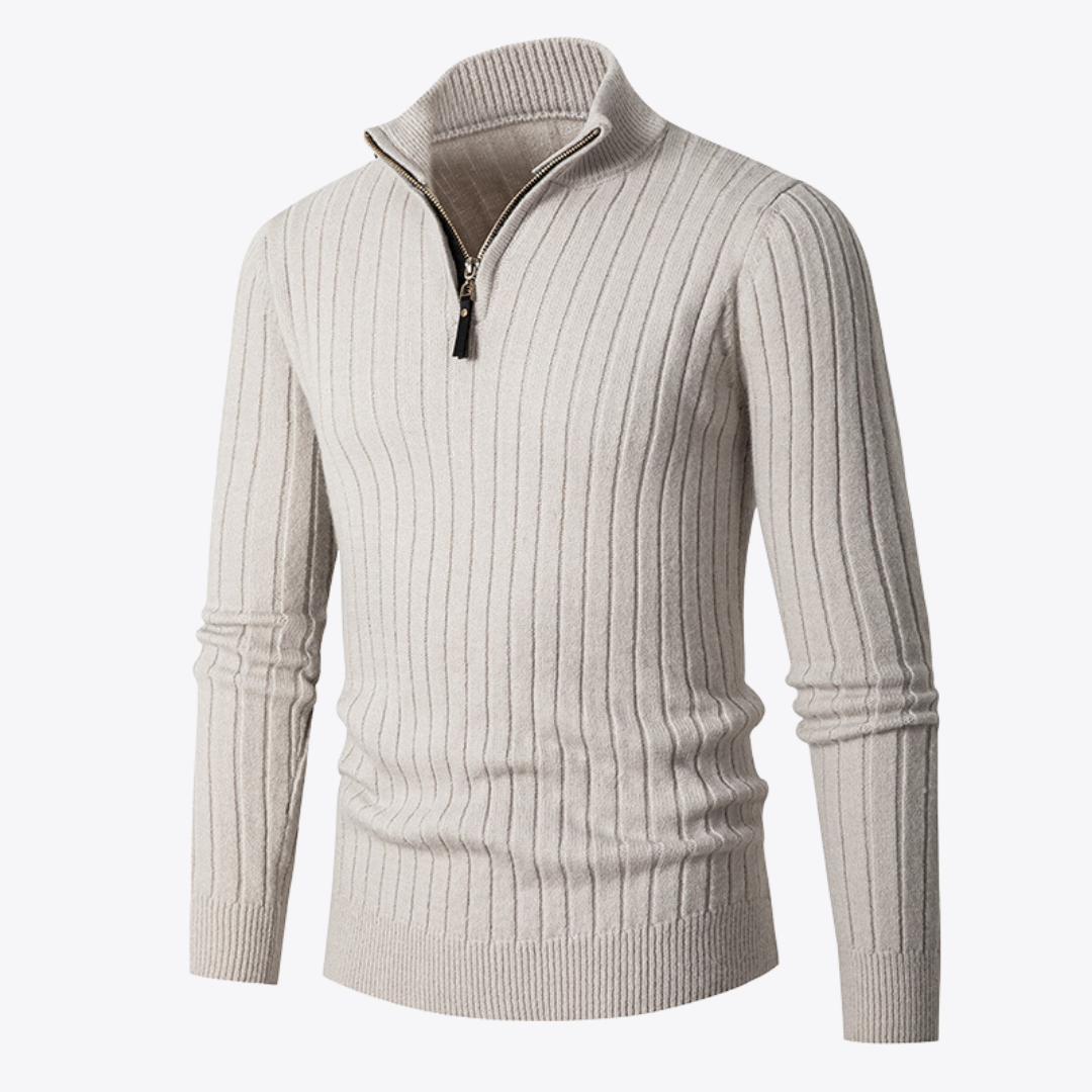 Casual Zip-Up Sweater