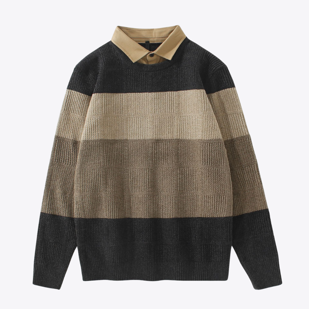 Esandro Vale™ - Pull rayé d'automne