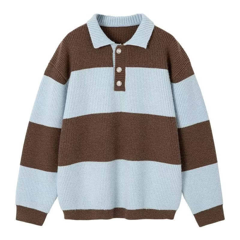 Esandro Vale™ - Pull rayé d'hiver