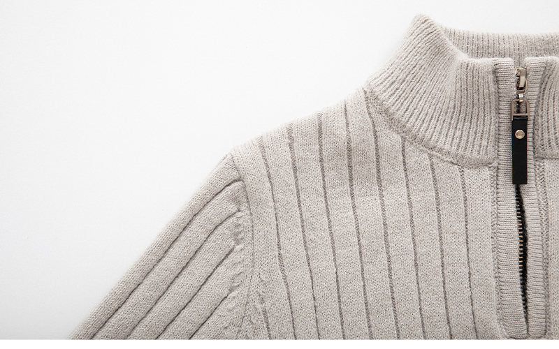 Casual Zip-Up Sweater