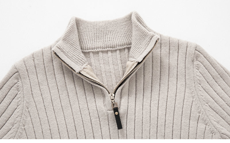 Casual Zip-Up Sweater
