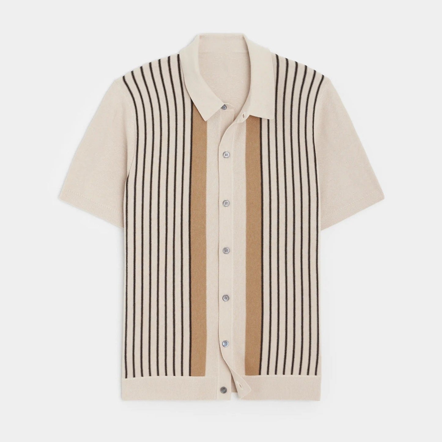 Knitted Button Up Polo