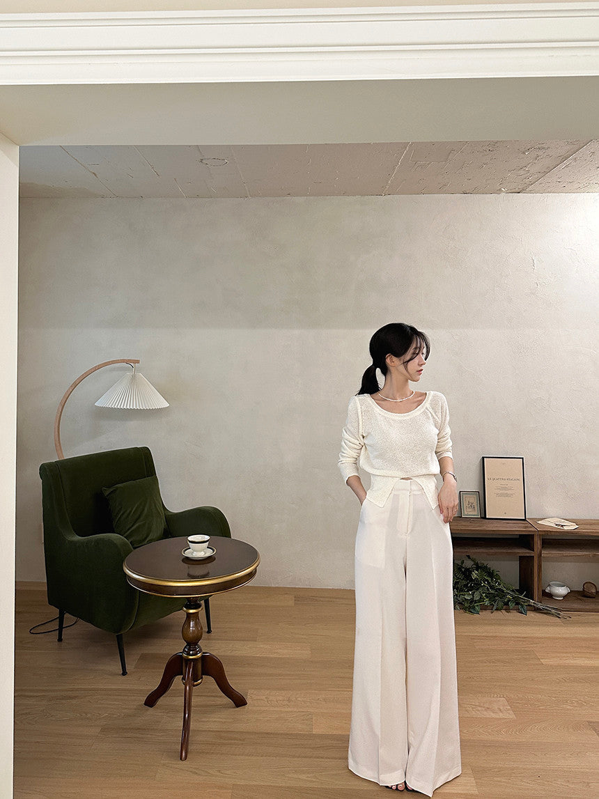 Esandro Vale™ - Pantalon large à jambes tombantes pour femmes