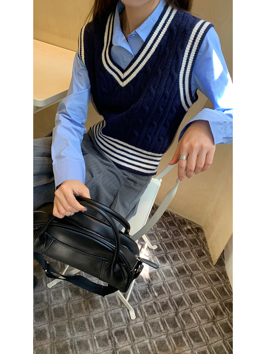 Esandro Vale™ - Striped Pullover Vest