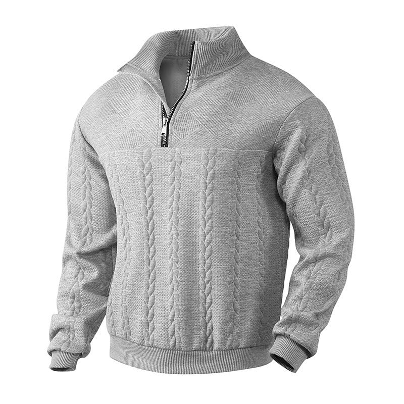 Jacquard Quarter Zip
