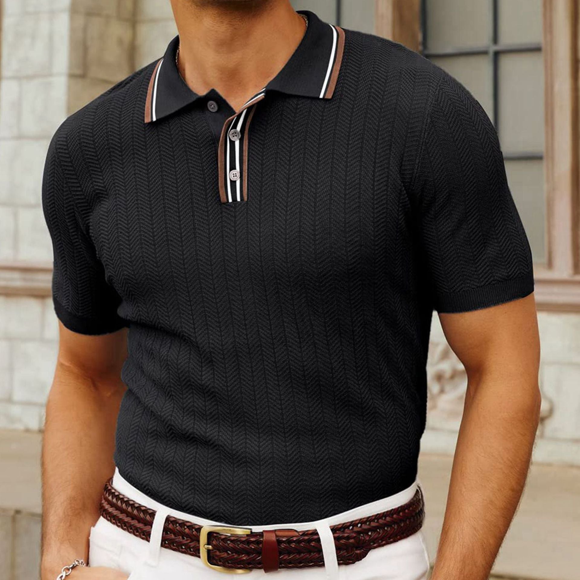 Lunaro Ribbed Short Sleeve