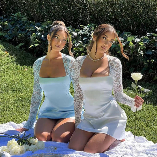 Flower Sleeved Dress