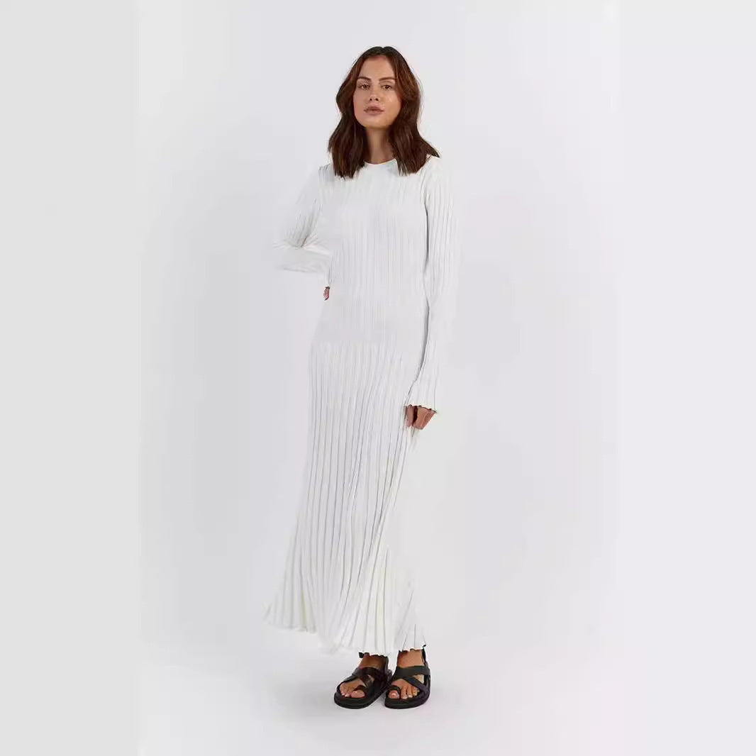 Long Pleated Dress