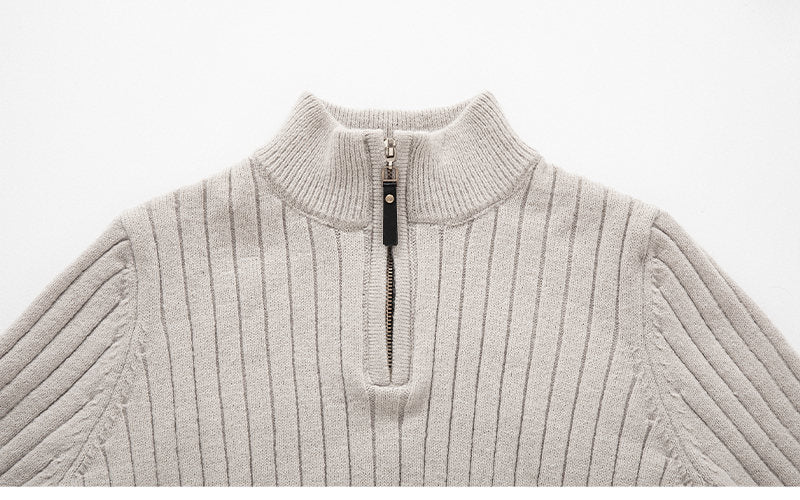 Casual Zip-Up Sweater