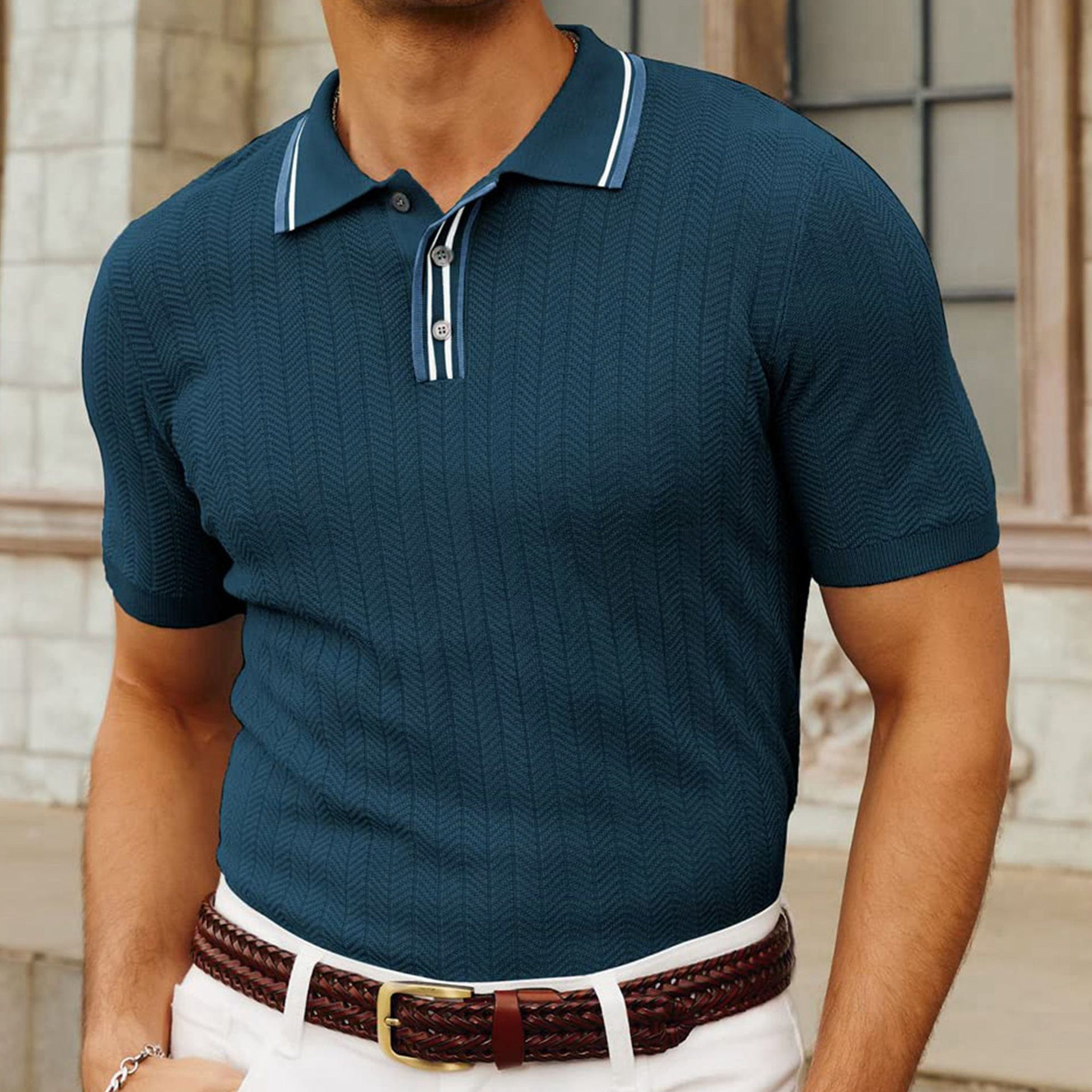 Lunaro Ribbed Short Sleeve