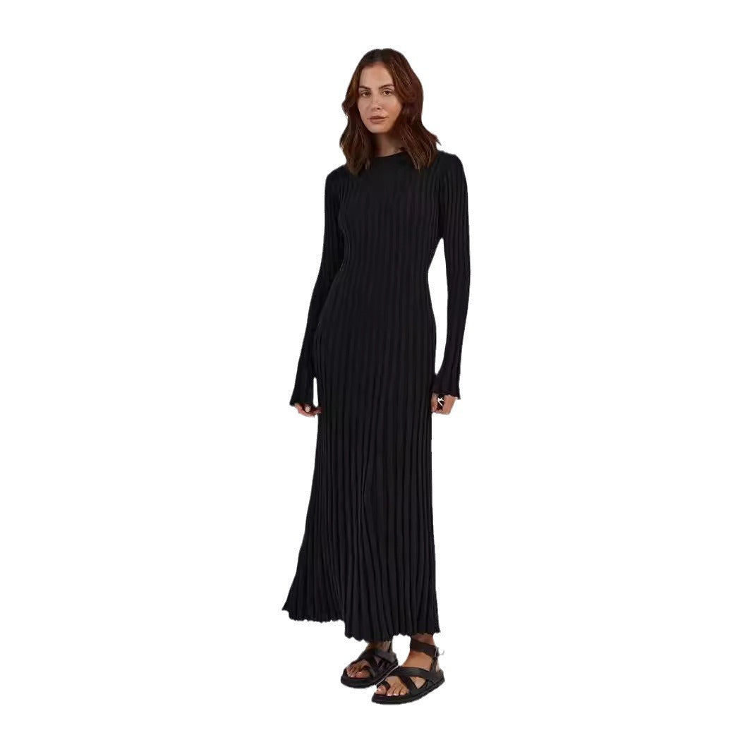 Long Pleated Dress