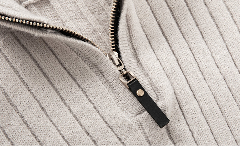 Casual Zip-Up Sweater