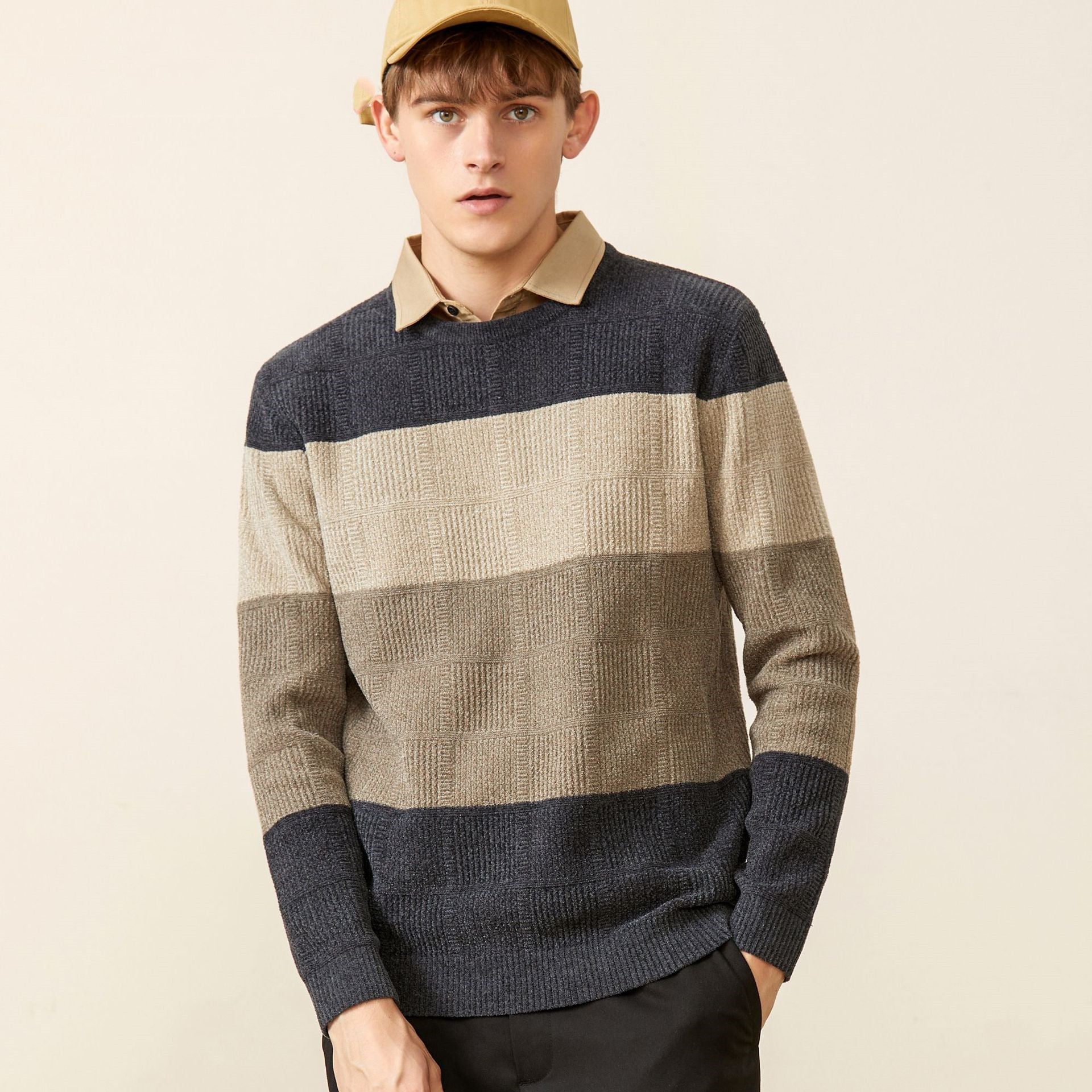 Esandro Vale™ - Pull rayé d'automne