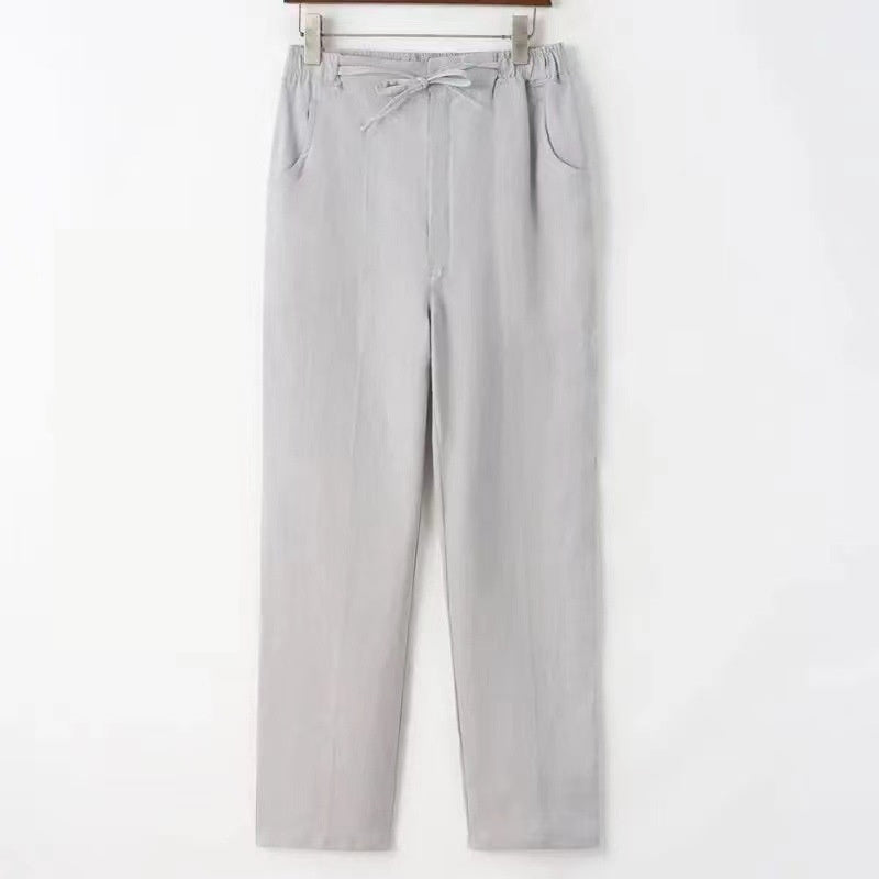 Drawstring Linen Pants