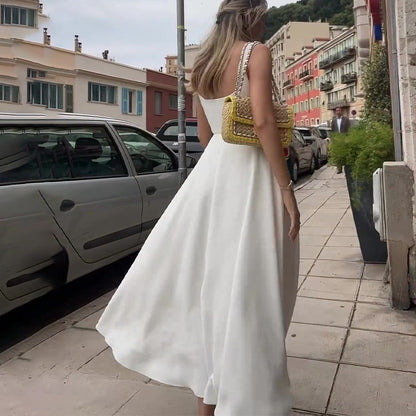 French Square Dress