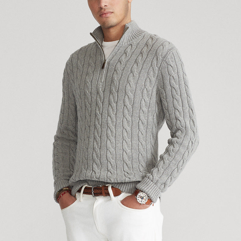 Esandro Vale™ - Cotton Zip Sweater