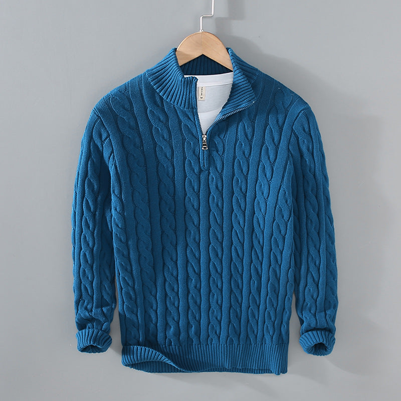 Esandro Vale™ - Cotton Zip Sweater