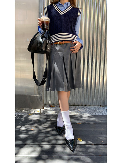 Esandro Vale™ - Striped Pullover Vest
