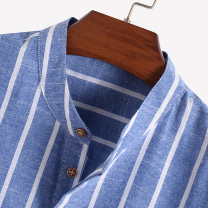 Esandro Vale™ - Chemise en lin rayée
