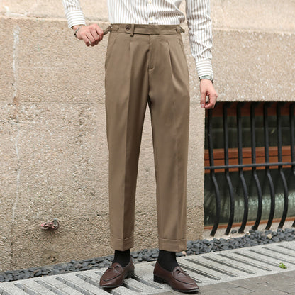Esandro Vale™ - Retro-Hose mit geradem Bein