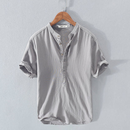 Esandro Vale™ - T-shirt à manches courtes et col montant