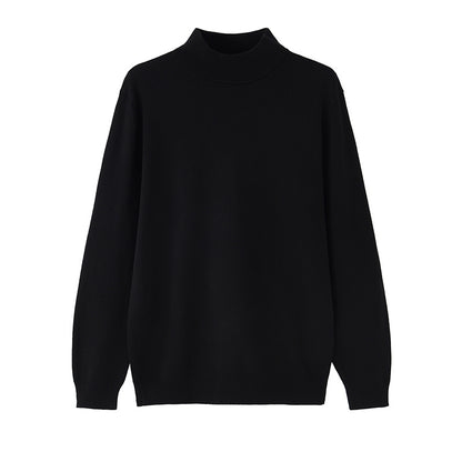 Lapel Turtleneck Sweater