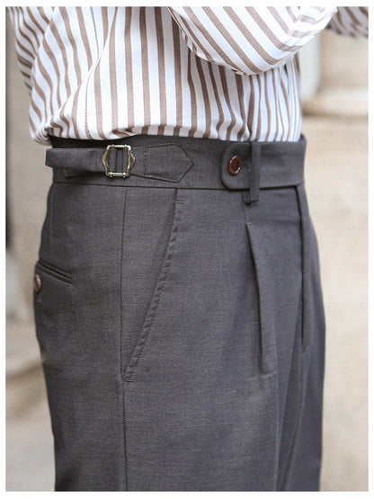 Esandro Vale™ - Retro-Hose mit geradem Bein