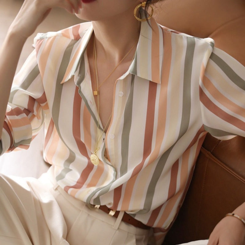 Esandro Vale™ - Striped Shirt Top