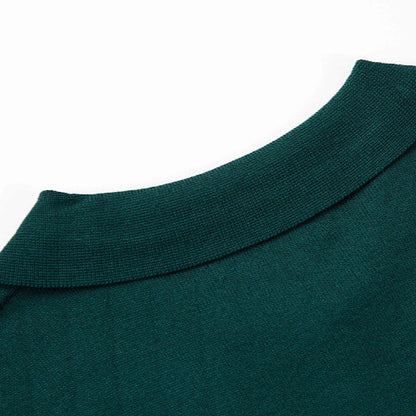 Knitted Striped Polo