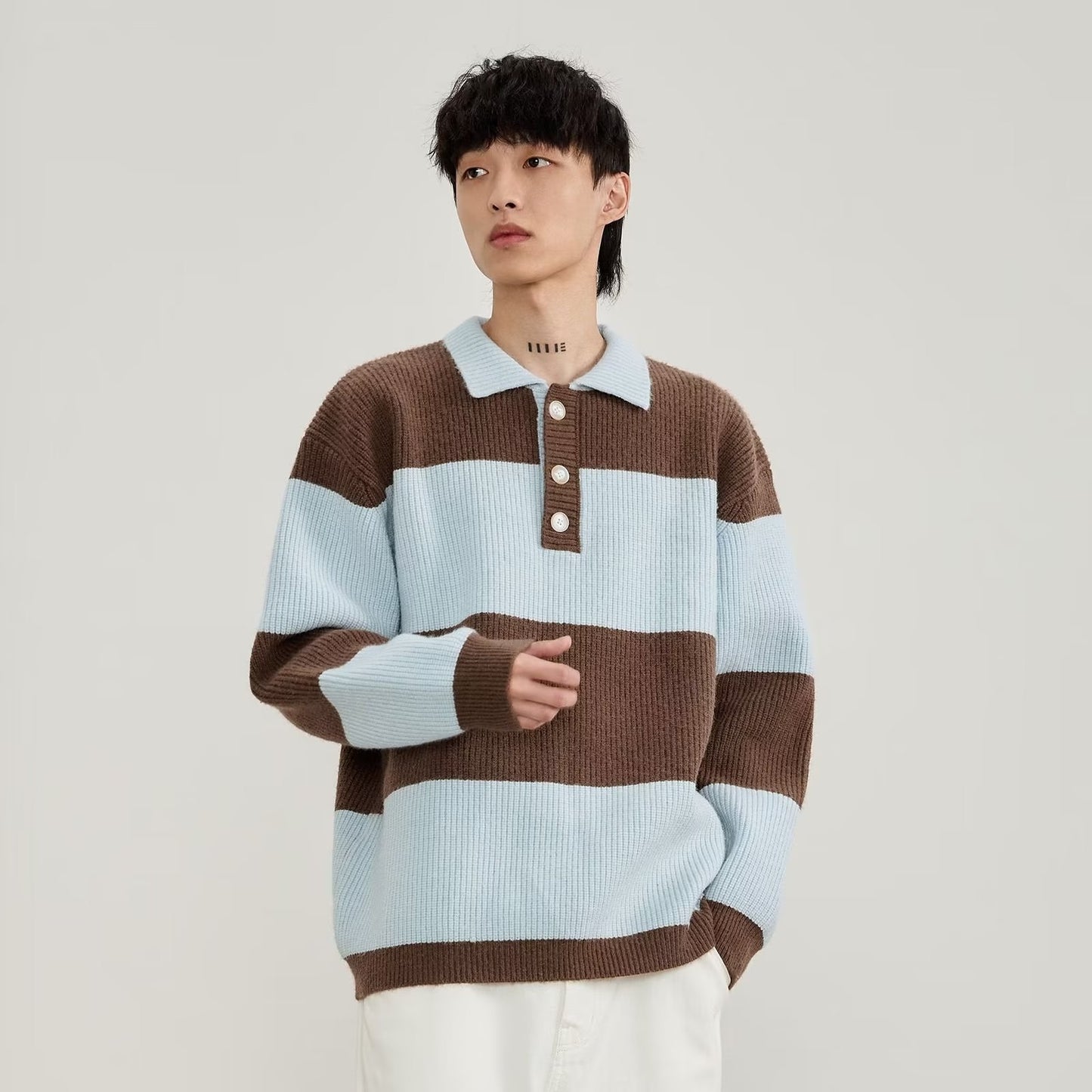 Esandro Vale™ - Winter Striped Sweater