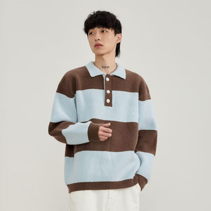 Esandro Vale™ - Pull rayé d'hiver