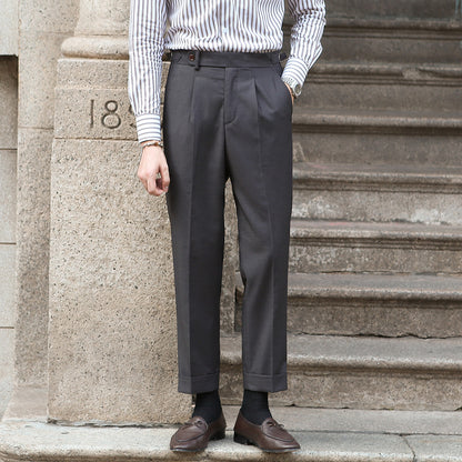 Esandro Vale™ - Retro-Hose mit geradem Bein