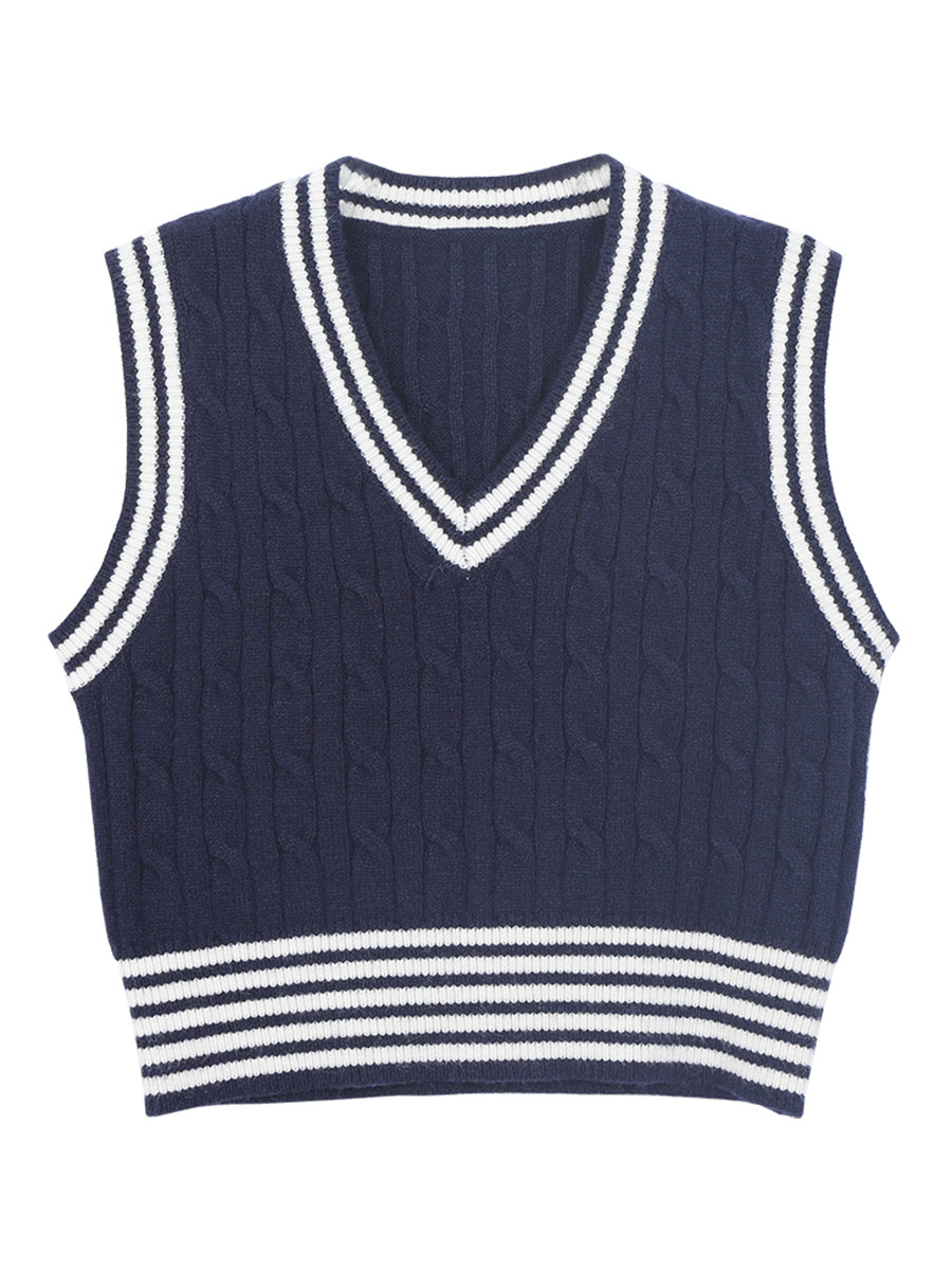 Esandro Vale™ - Striped Pullover Vest