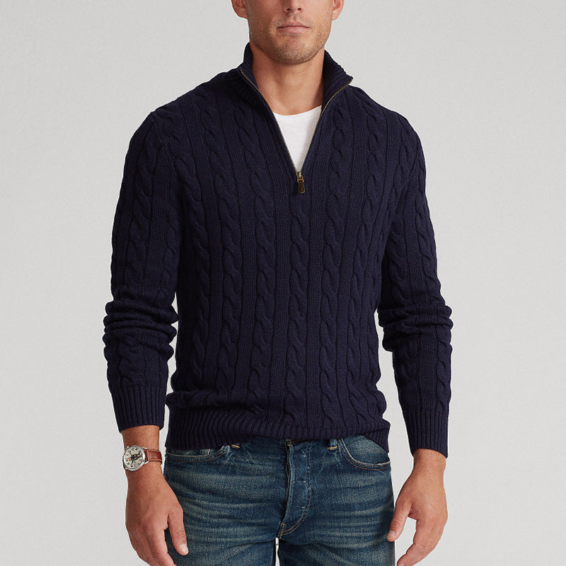 Esandro Vale™ - Cotton Zip Sweater